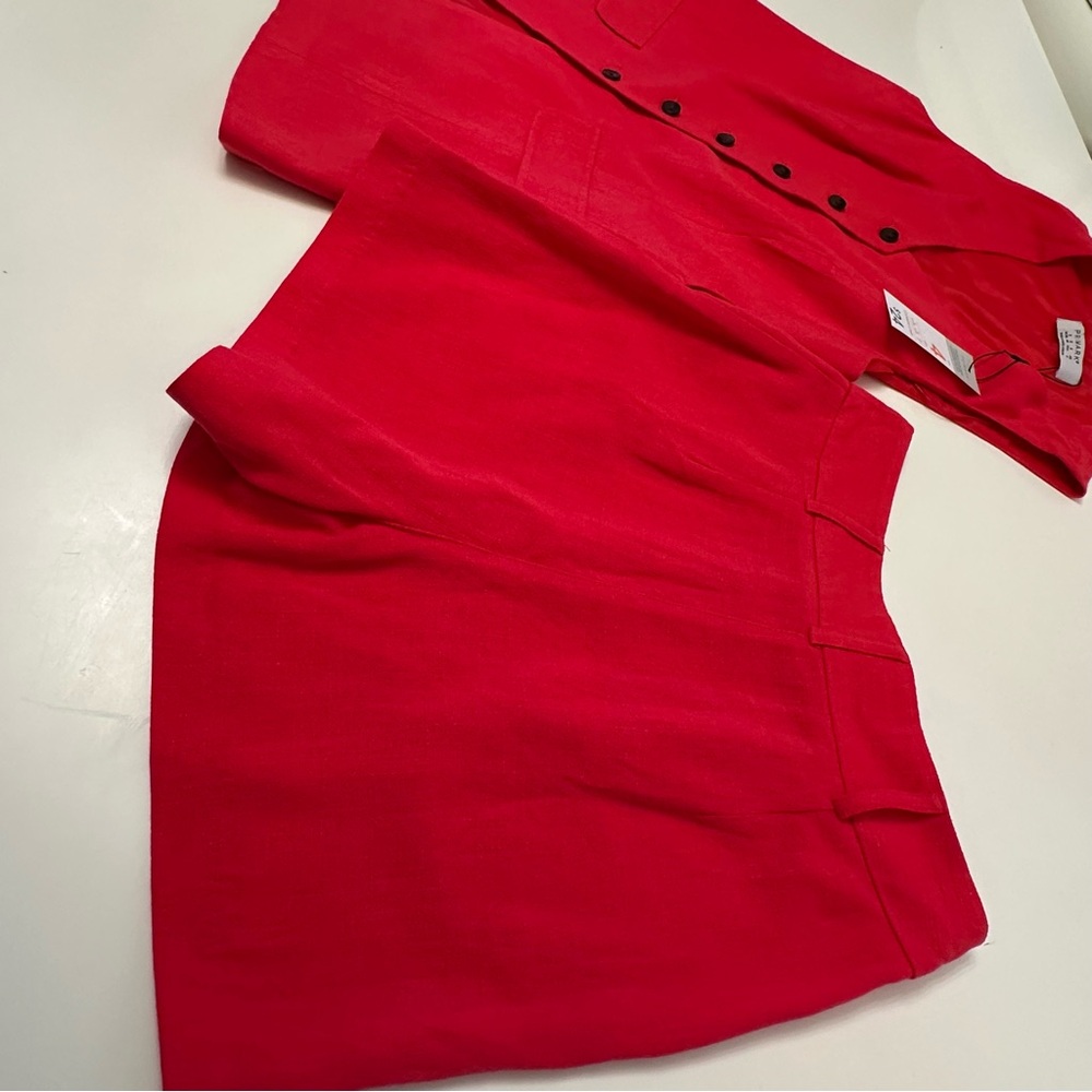 NWT Primark Linen Shorts set vest shirt Red Sleeveless - Picture 12 of 12